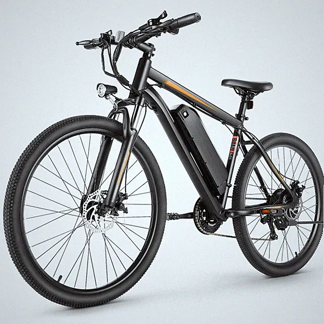 26'' 21-Speed 350W 50lbs Lightweight Geometry Frame Bike City Moutain BikeOrange