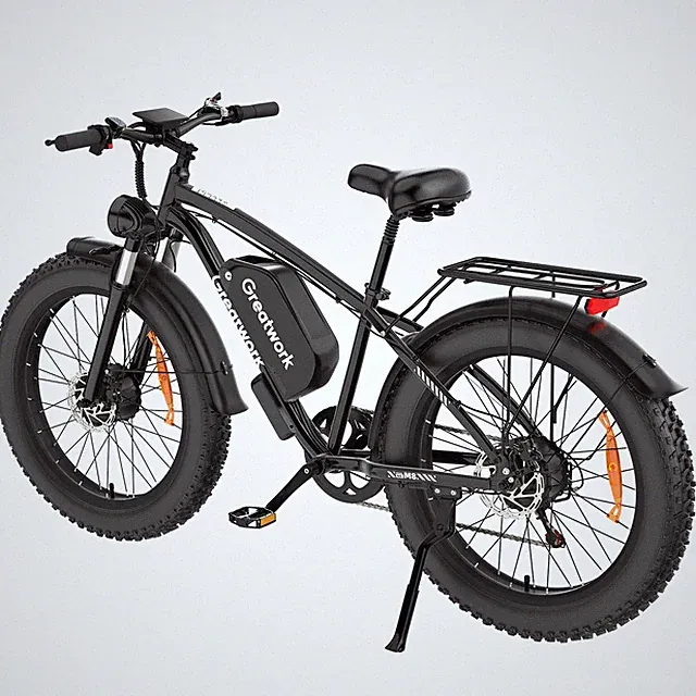 26" Fat Tire Electric Bike for Adults 5000W AWD 45MPH E-Bike Dual Motor