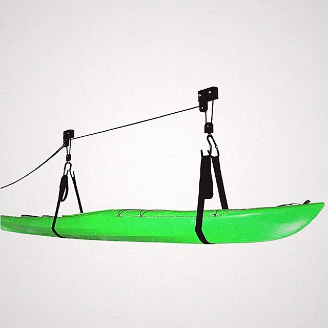Bike Lane Kayak Hoist Garage Storage Pulley System 125lb Capacity for Kayaks