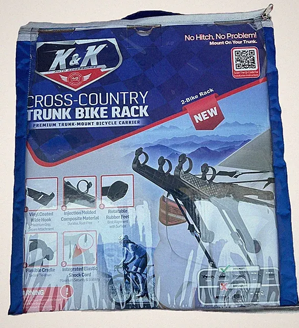 Cross- Country Deluxe 2-Bike Trunk Mount Rack