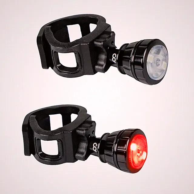 CyclingDeal Waterproof Quality Bicycle Front and Rear LED Lights
