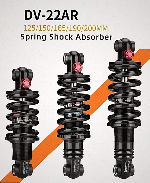 MTB Bicycle Rear Shock 125/150/165/190/200mm Mountain Bike Spring Shock Absorber