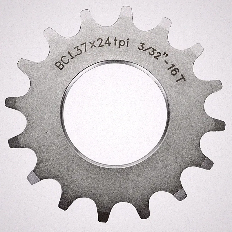 Origin8 Bicycle Track Cog 16T x 3/32 Fixed Gear Silver CNC Chromoly Urban Bike