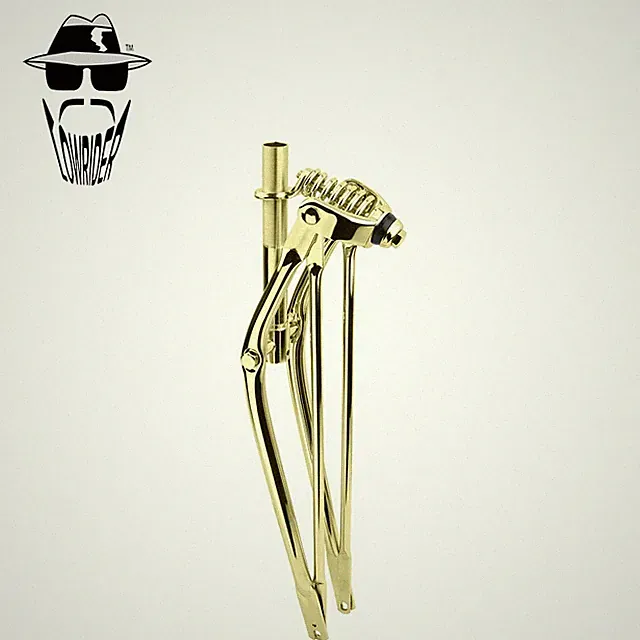 Original Lowrider 26" Beach Cruiser Bicycle Classic Gold Springer Durable Fork.