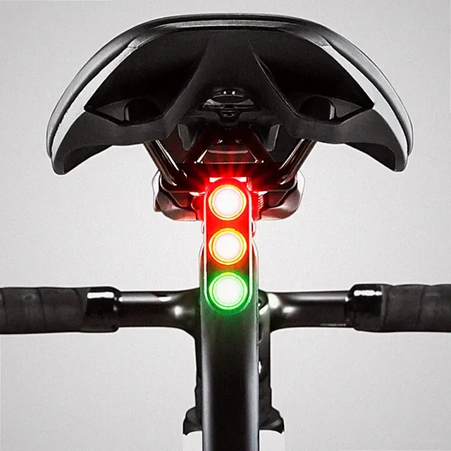ROCKBROS Bike Tail Light Rechargeable-Bicycle Rear Light with 3 Color Waterproof