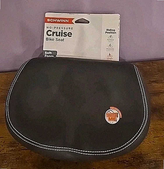 Schwinn No Pressure Cruise Foam Padded Bike Seat Black SW715A New Soft Foam