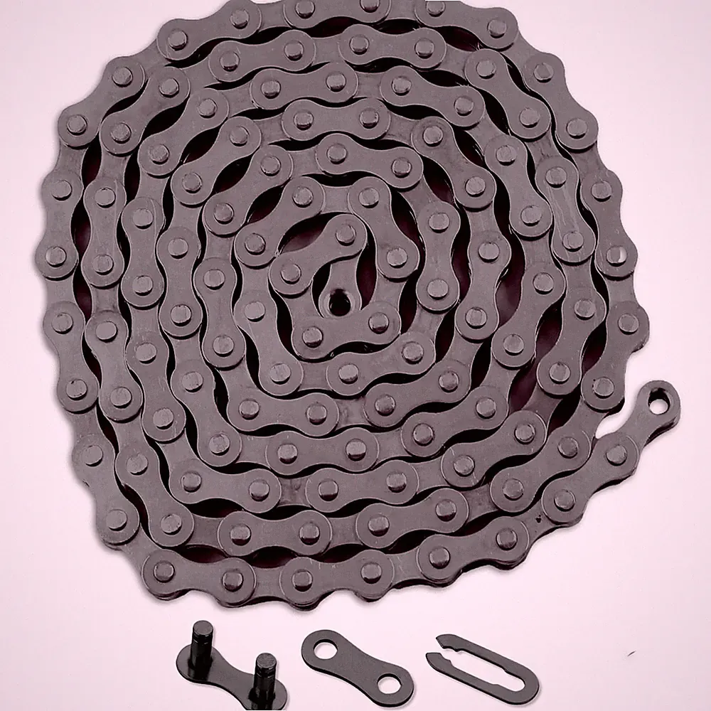 Single Speed Bike Chain，1/2" x1/8" 114 Links with 1 x Magic Buckle Bicycle Chain